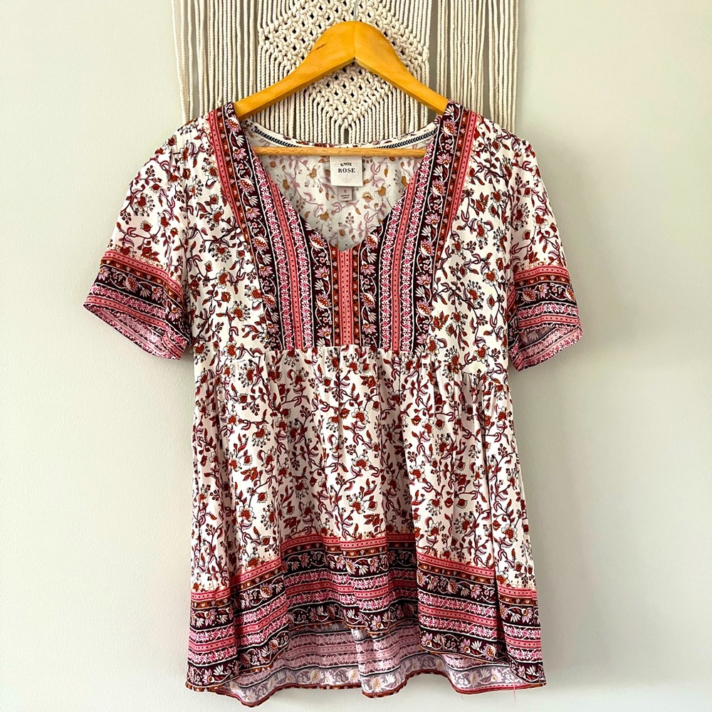 WORN ONCE; Knox Rose, Small Blouse